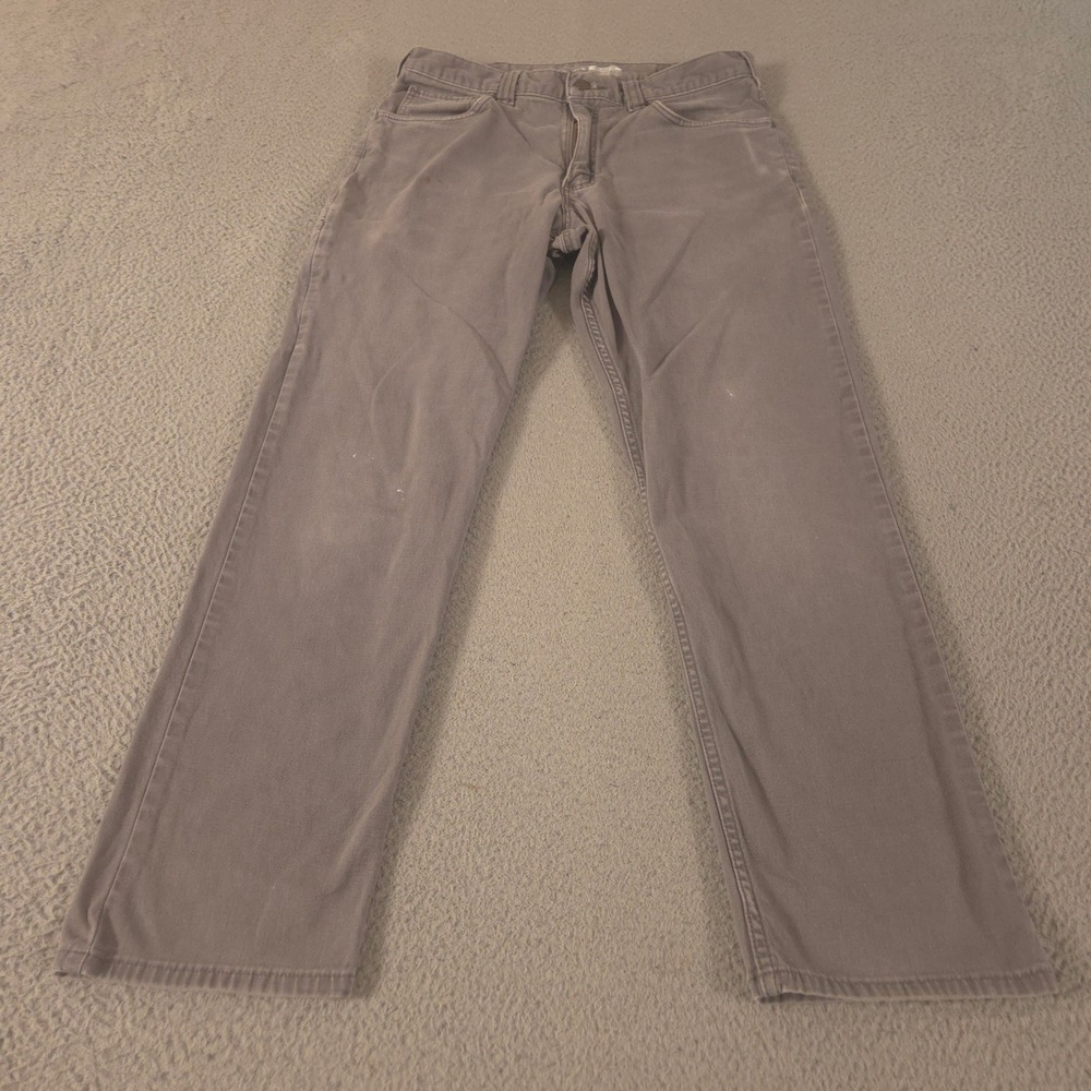 Carhartt Pants Mens 34x31 Gray Rigby Relaxed Straight Canvas Rugged Flex Pockets
